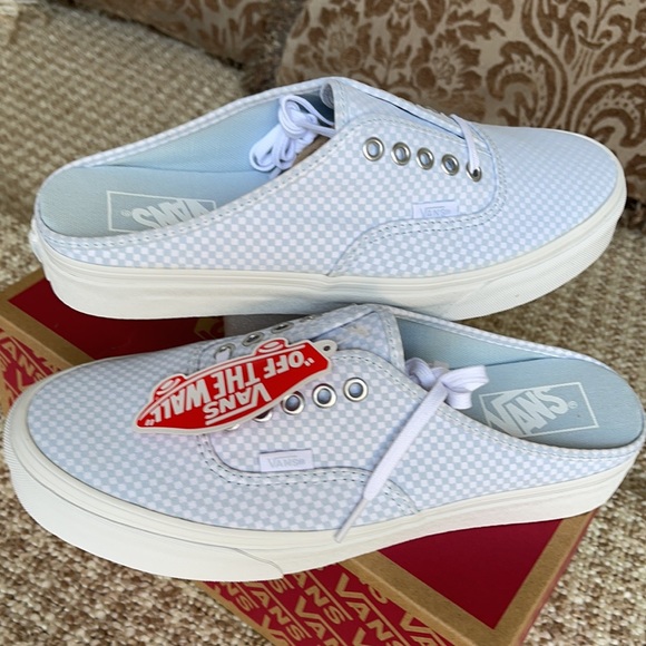 Vans Authentic Mule Pastel Checkerboard Miisty BLM - Picture 11 of 16